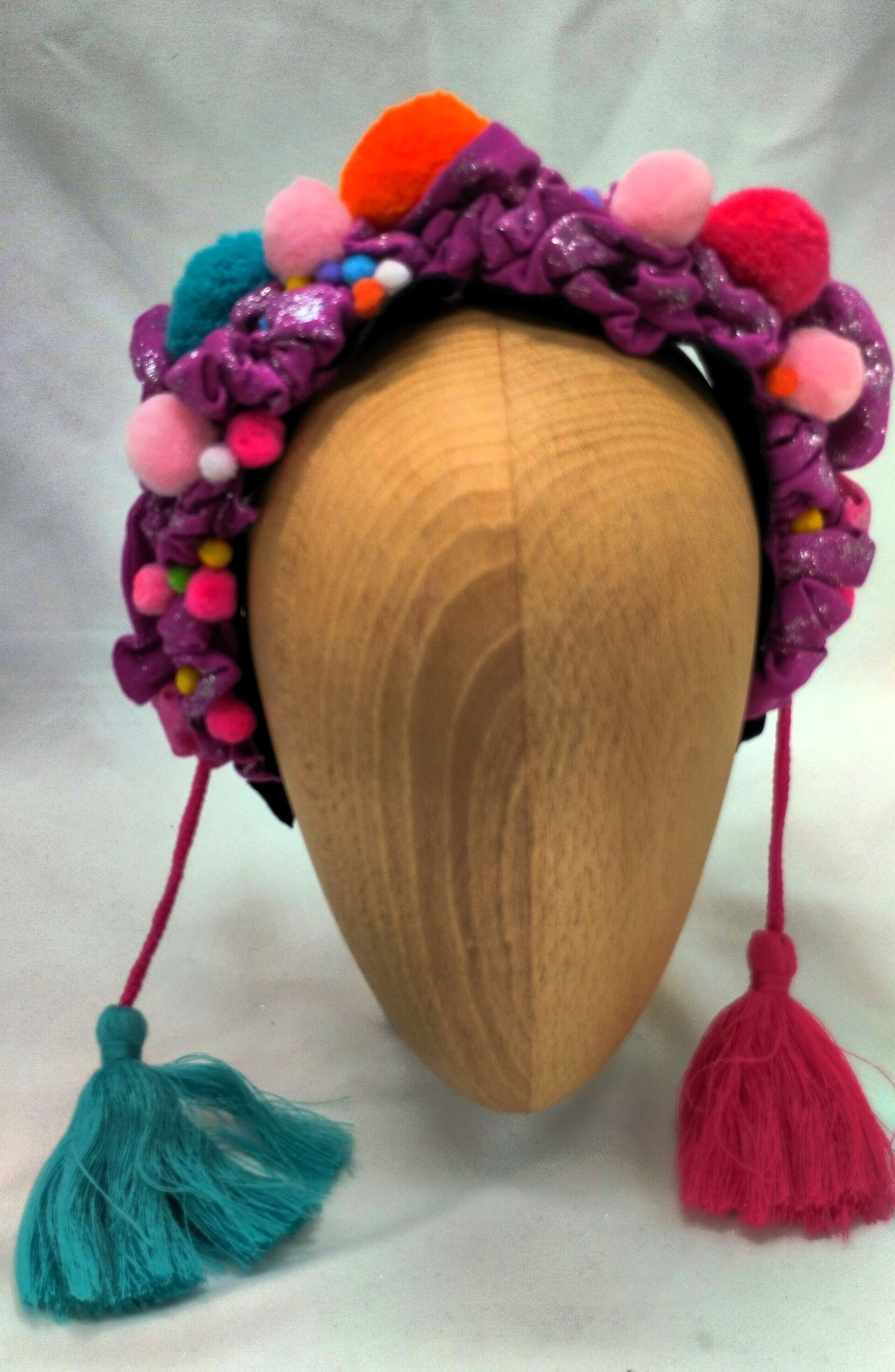 Diadema Tocado Zhu Hecha a Mano - 2