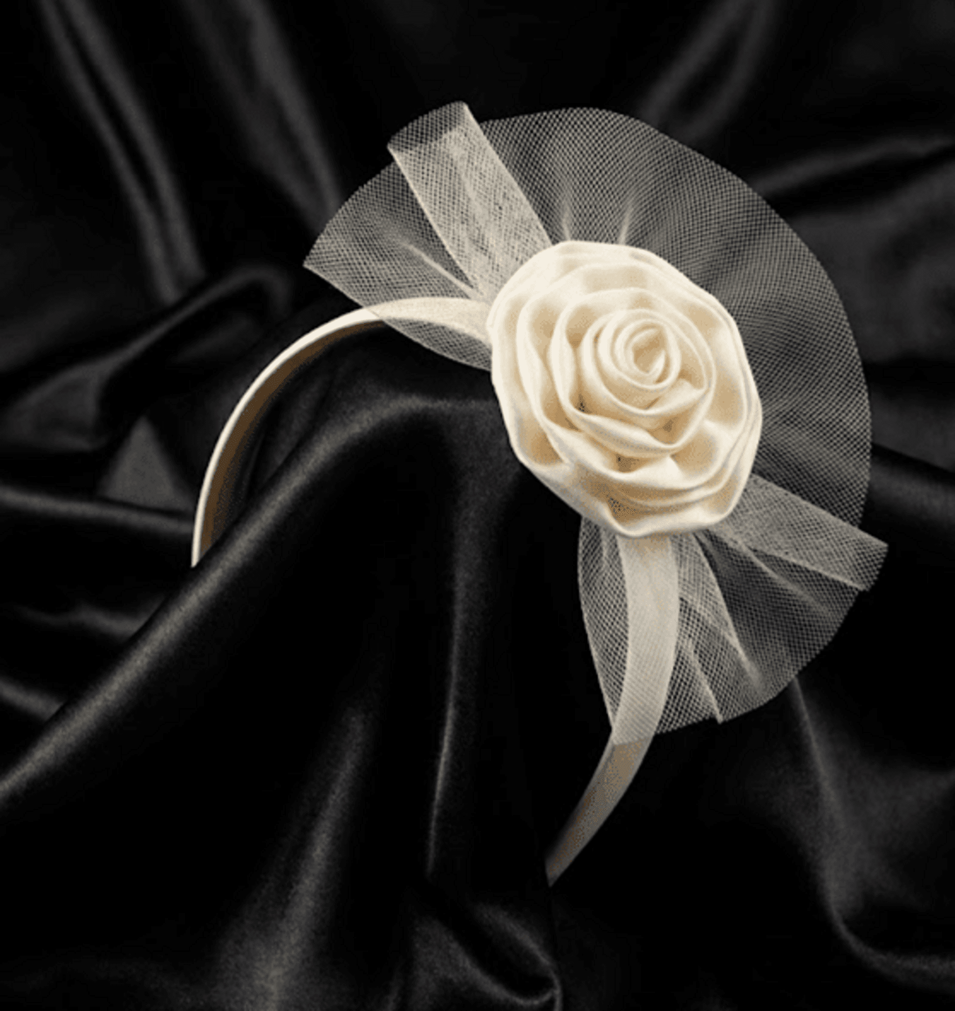 Tocado Diadema Madeleine Hecho a Mano - 8