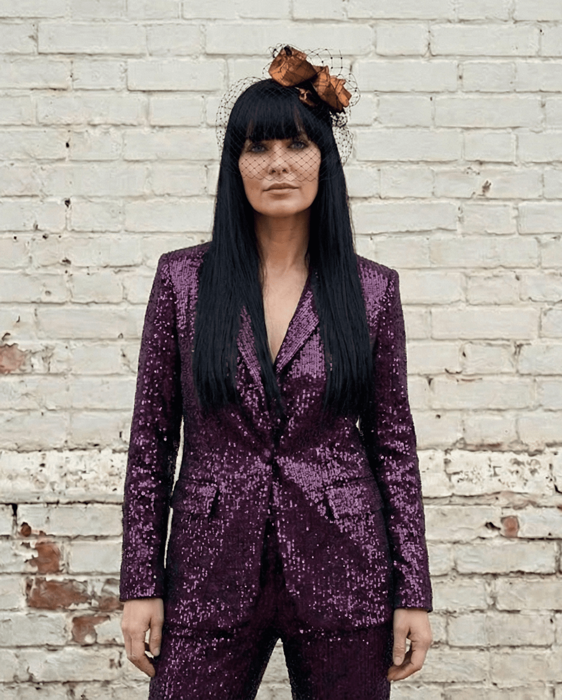 Tocado Diadema June Hecho a Mano - 5