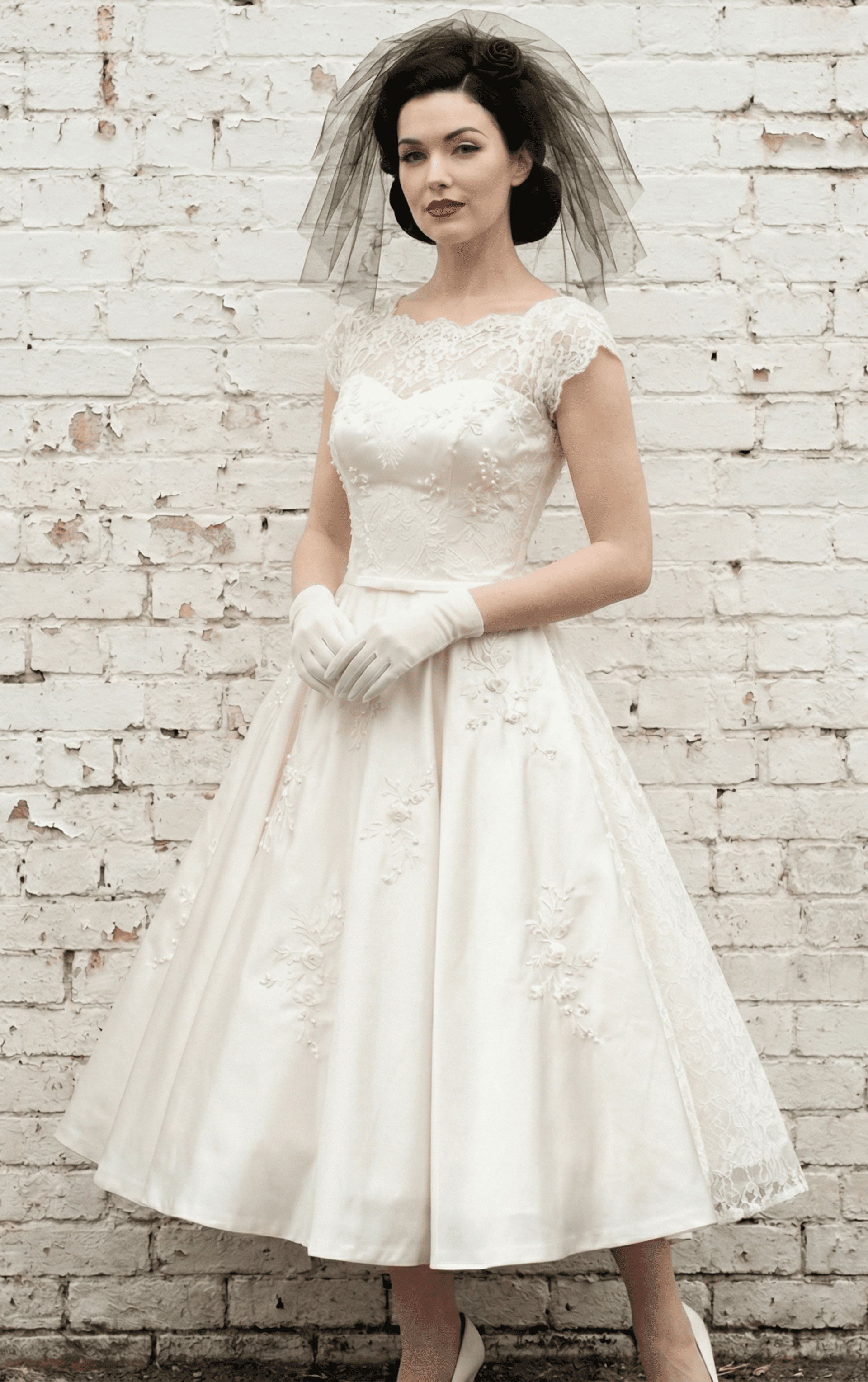 Tocado Diadema Norma Hecho a Mano Con Tul - 6