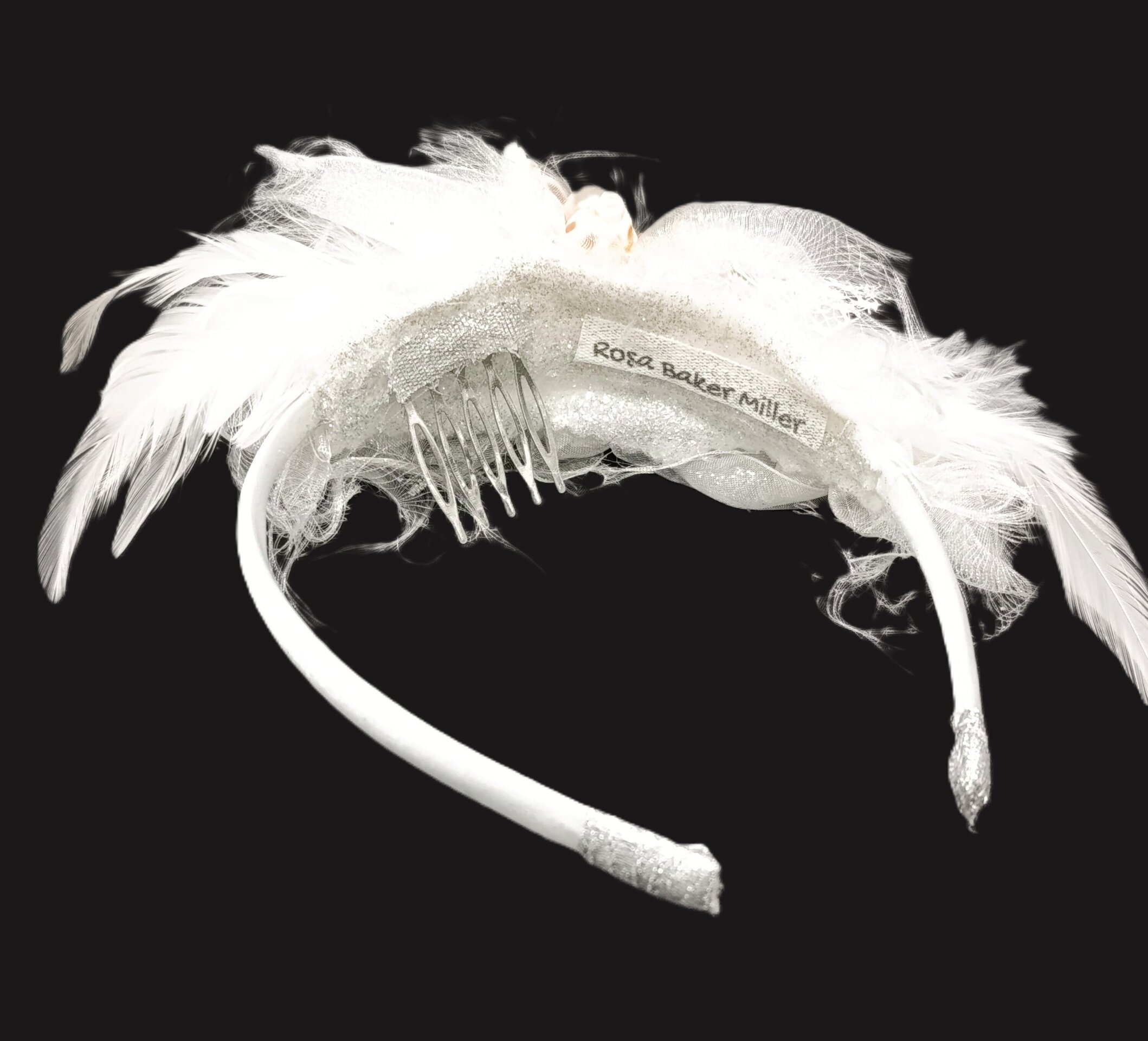 Tocado Diadema Esther Hecho a Mano - 4