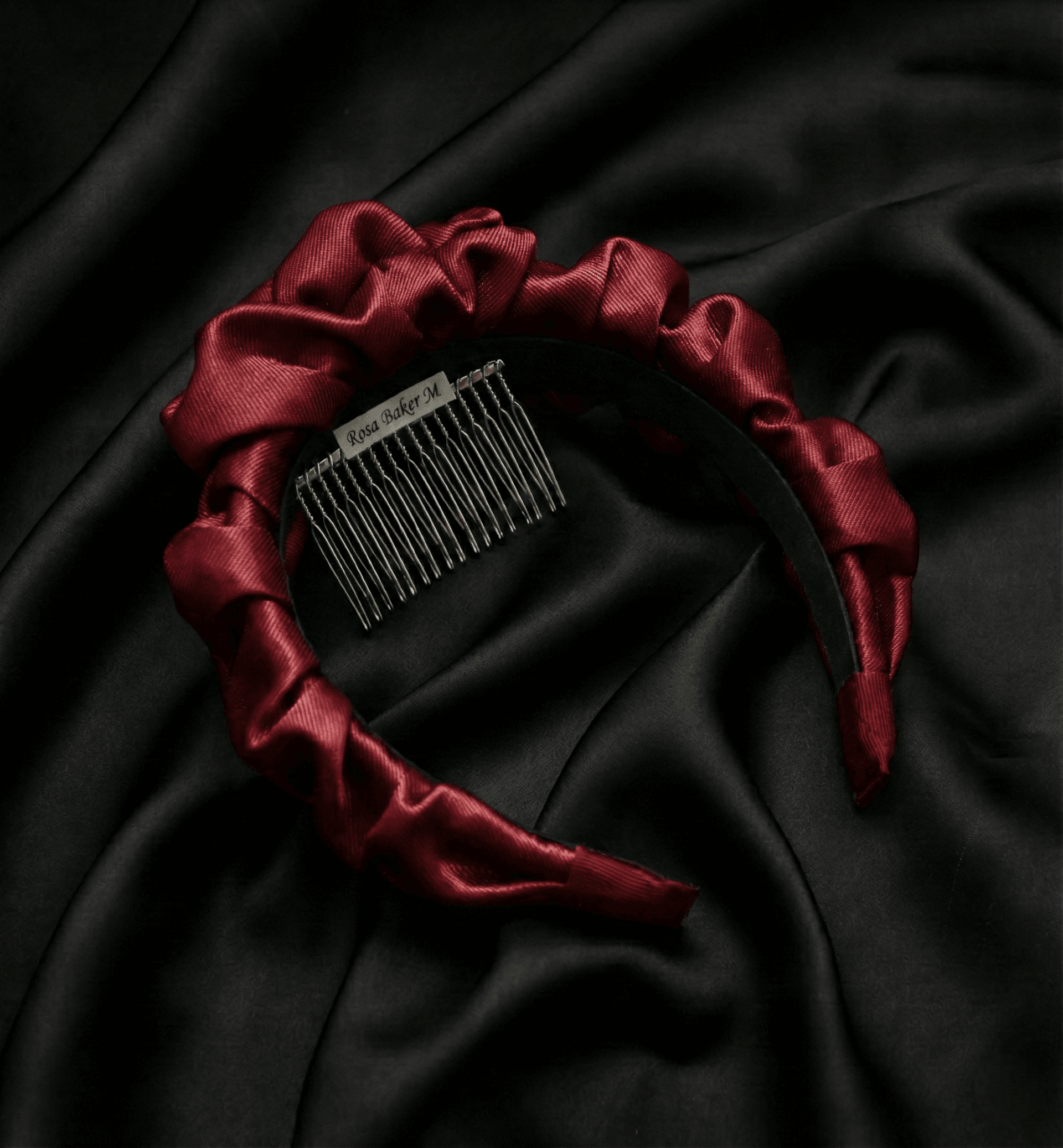 Diadema Tocado Betty Hecha a Mano - 7