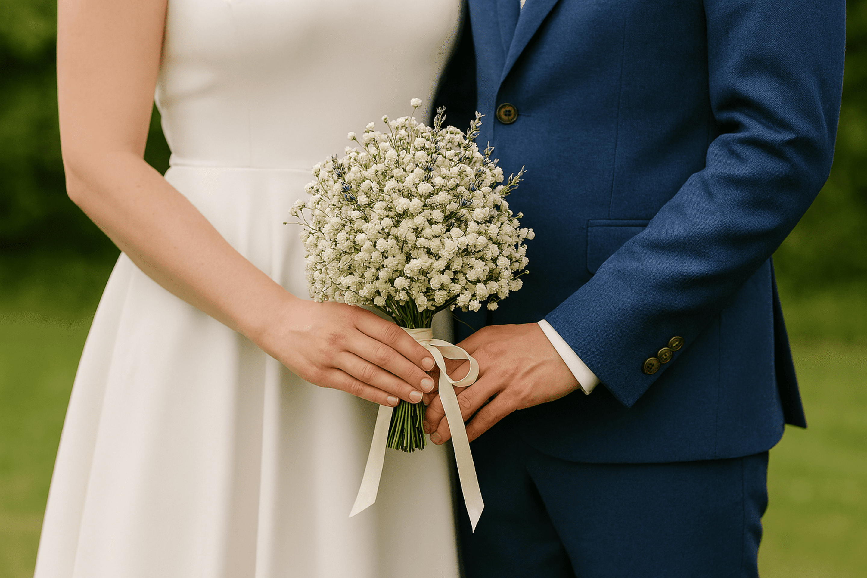 Ramo Bouquet de Paniculata con Hojas de Eucalipto Preservado o Espliego - 4
