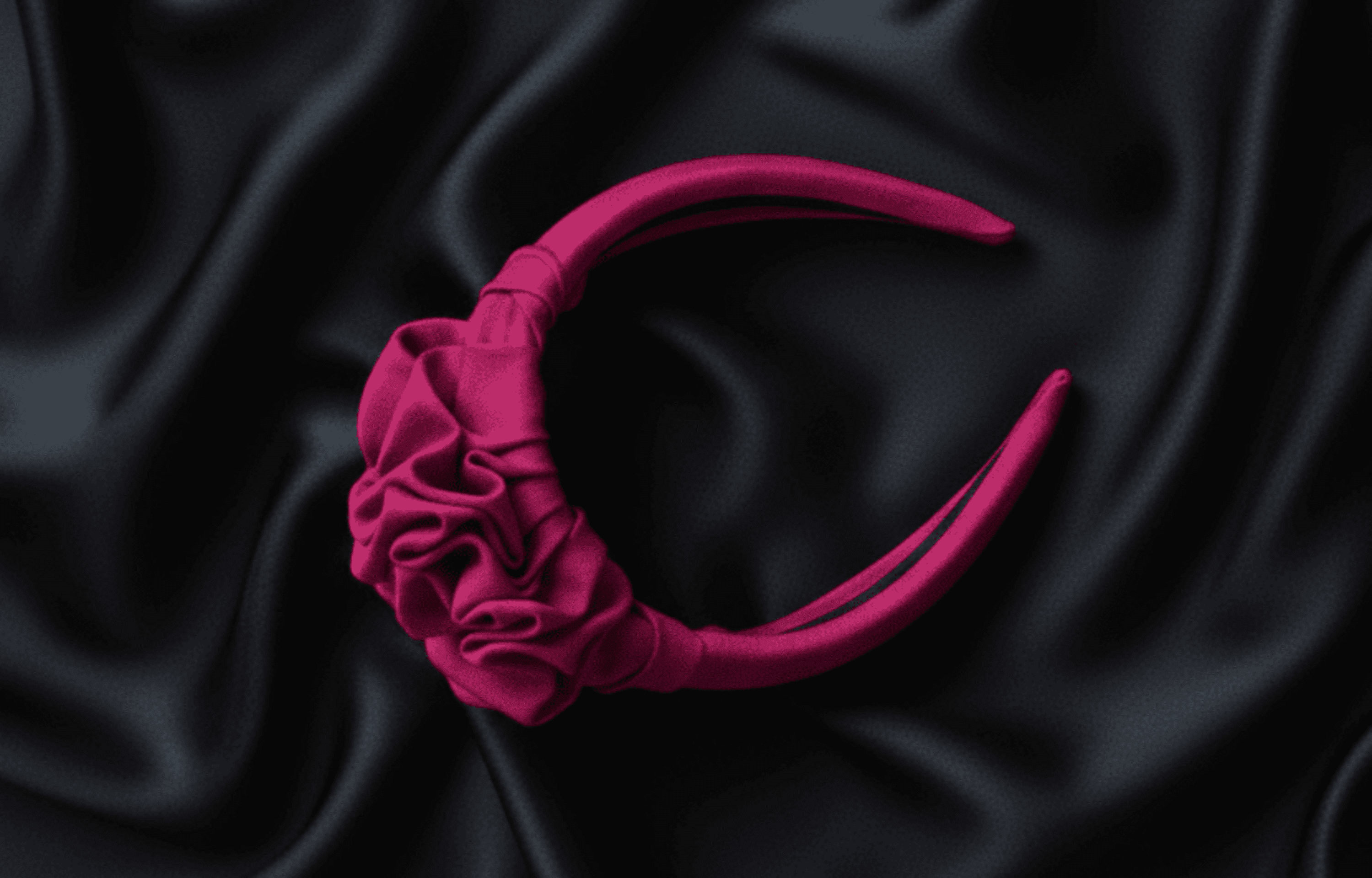 Diadema Tocado Dalilla Hecha a Mano - 4