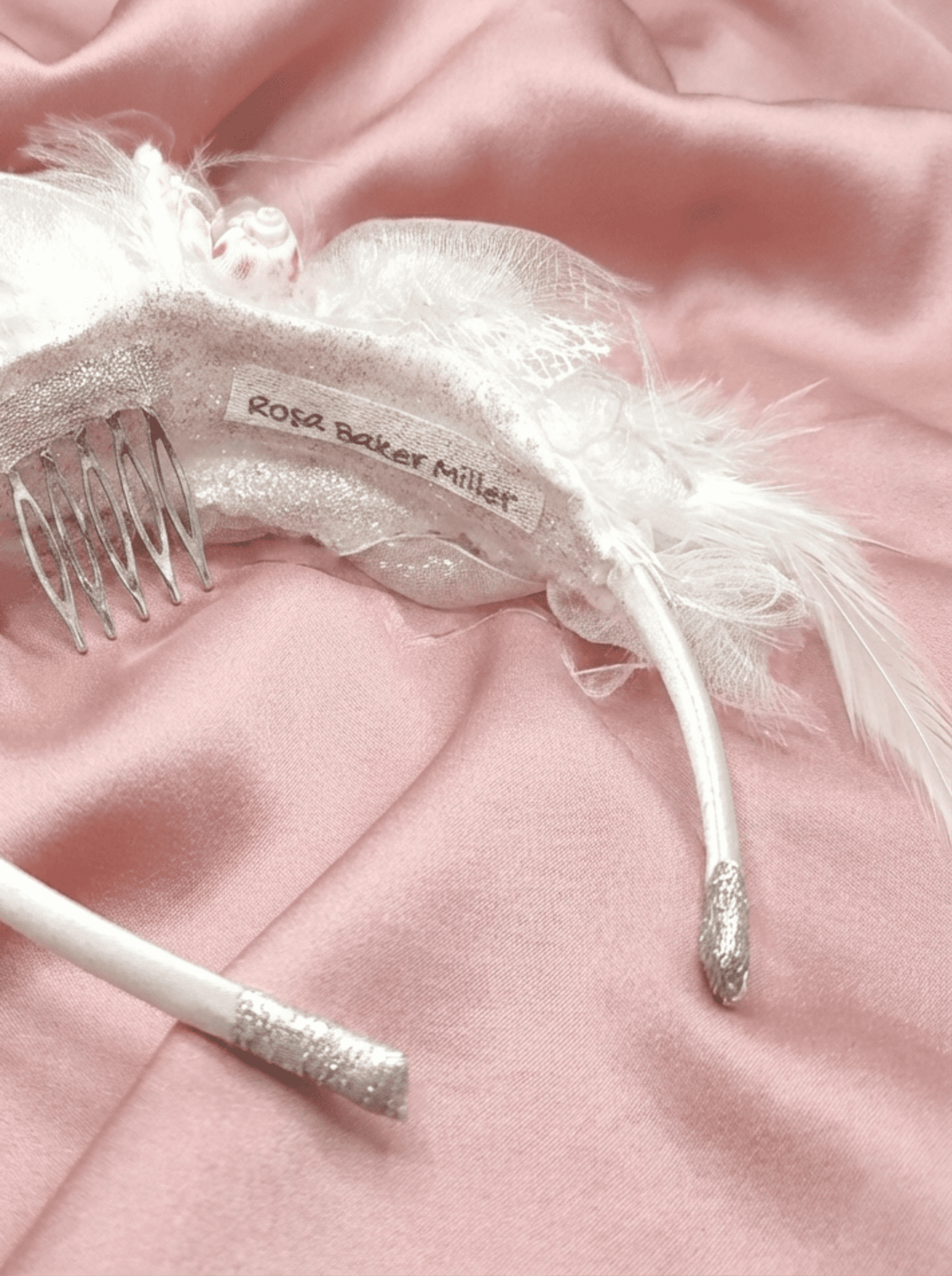 Tocado Diadema Esther Hecho a Mano - 6