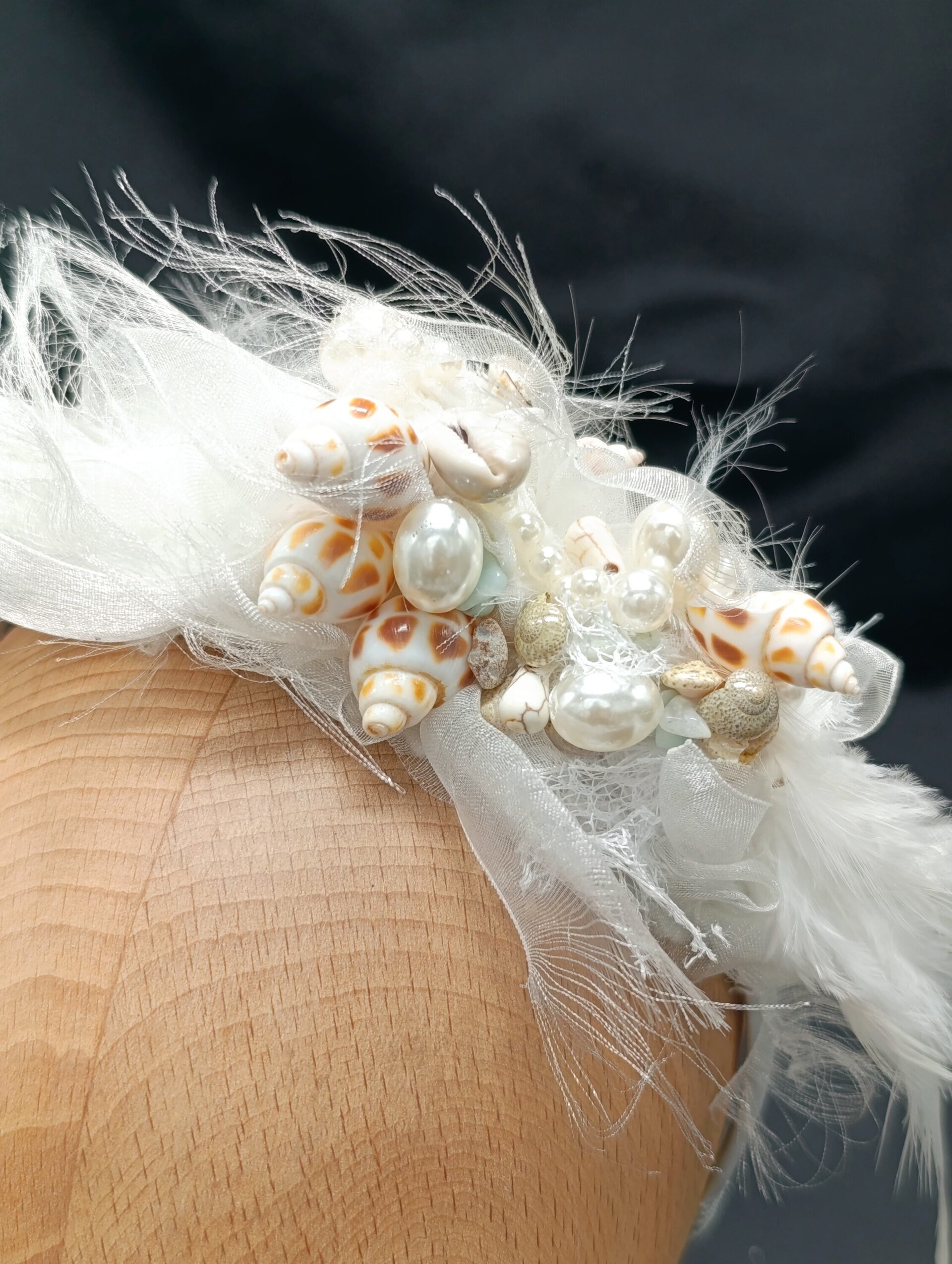 Tocado Diadema Esther Hecho a Mano - 3