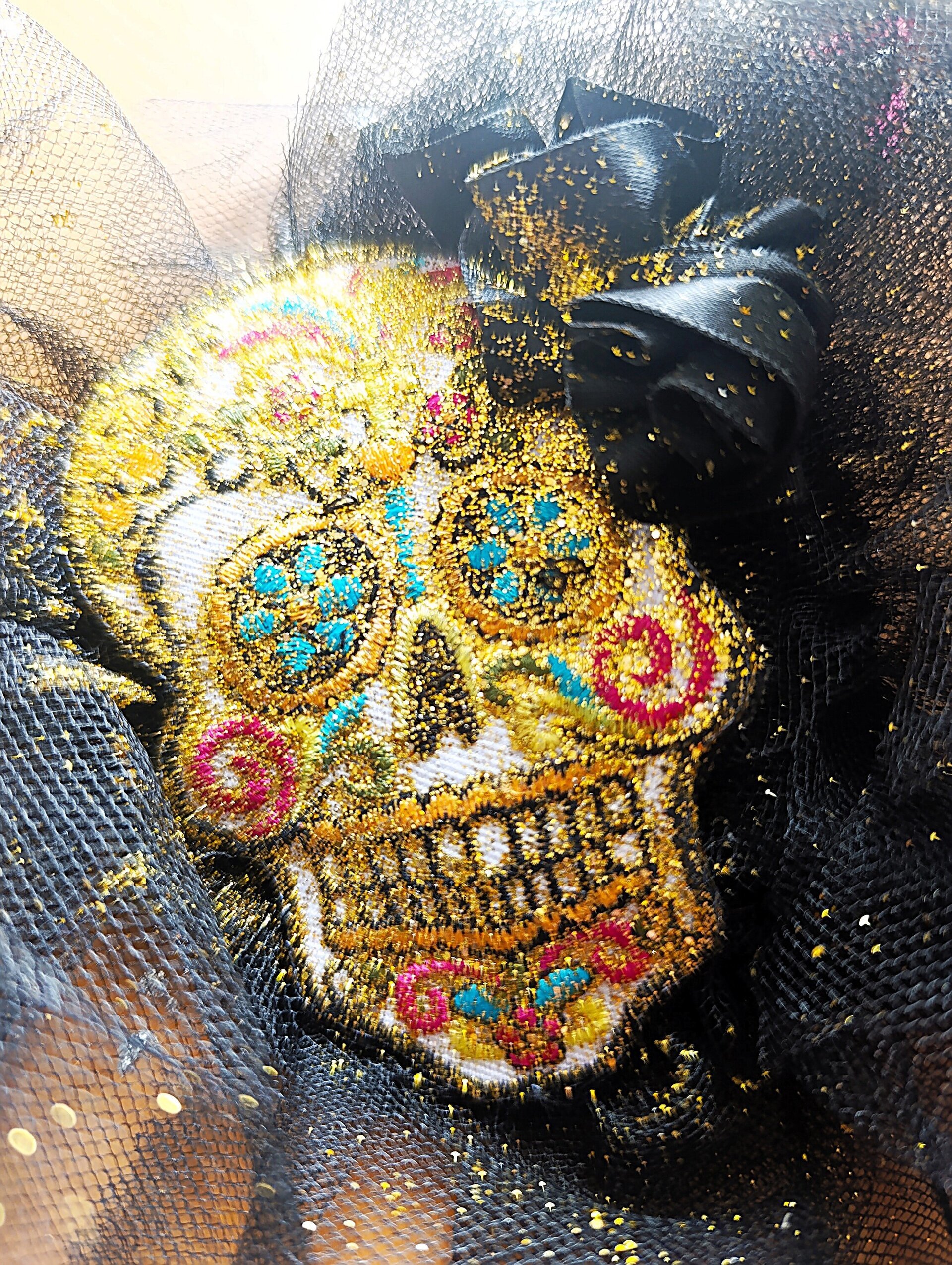 Broche Pasador Tocado Lupe Hecho a Mano - 3