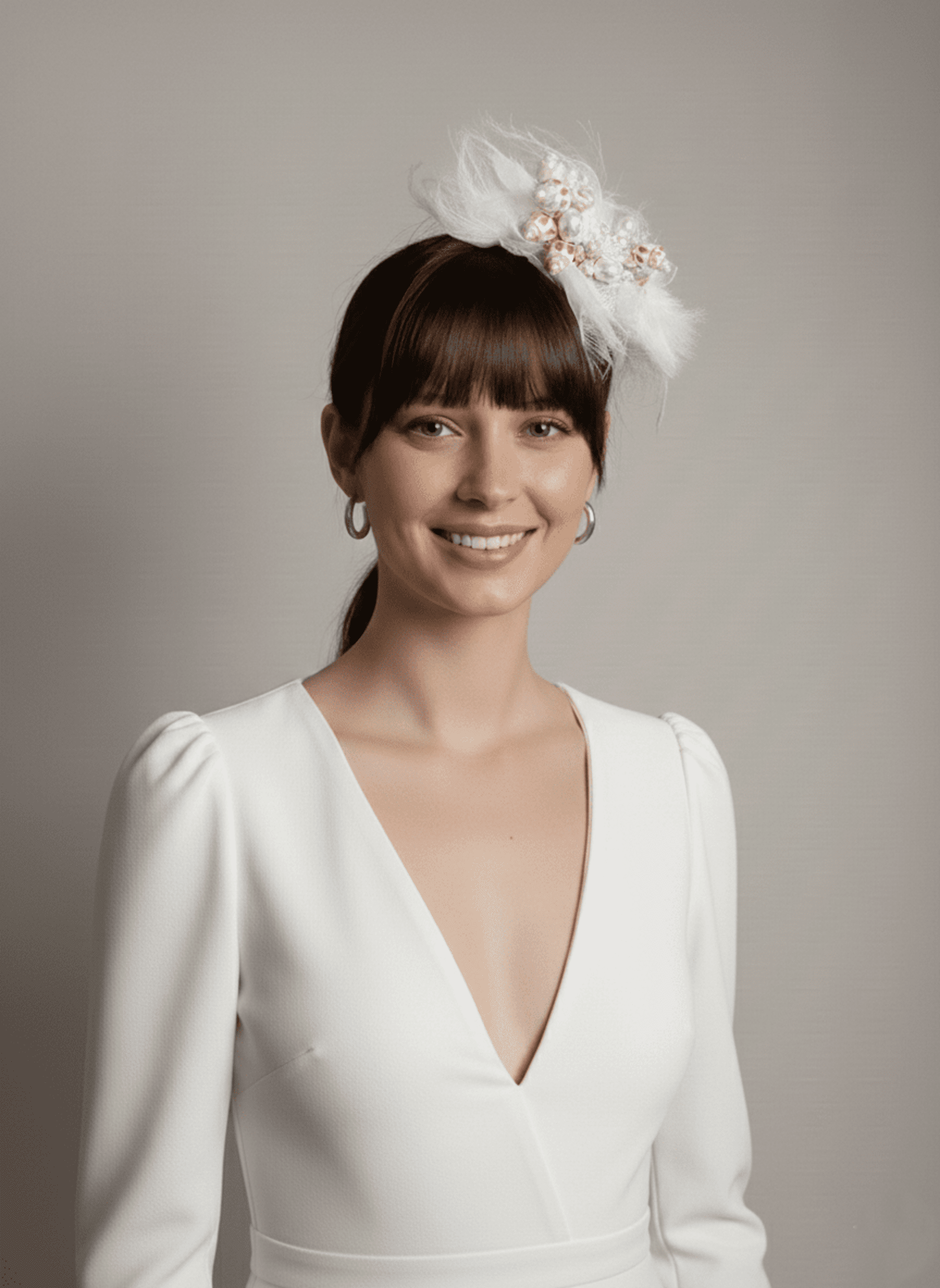 Tocado Diadema Esther Hecho a Mano - 5