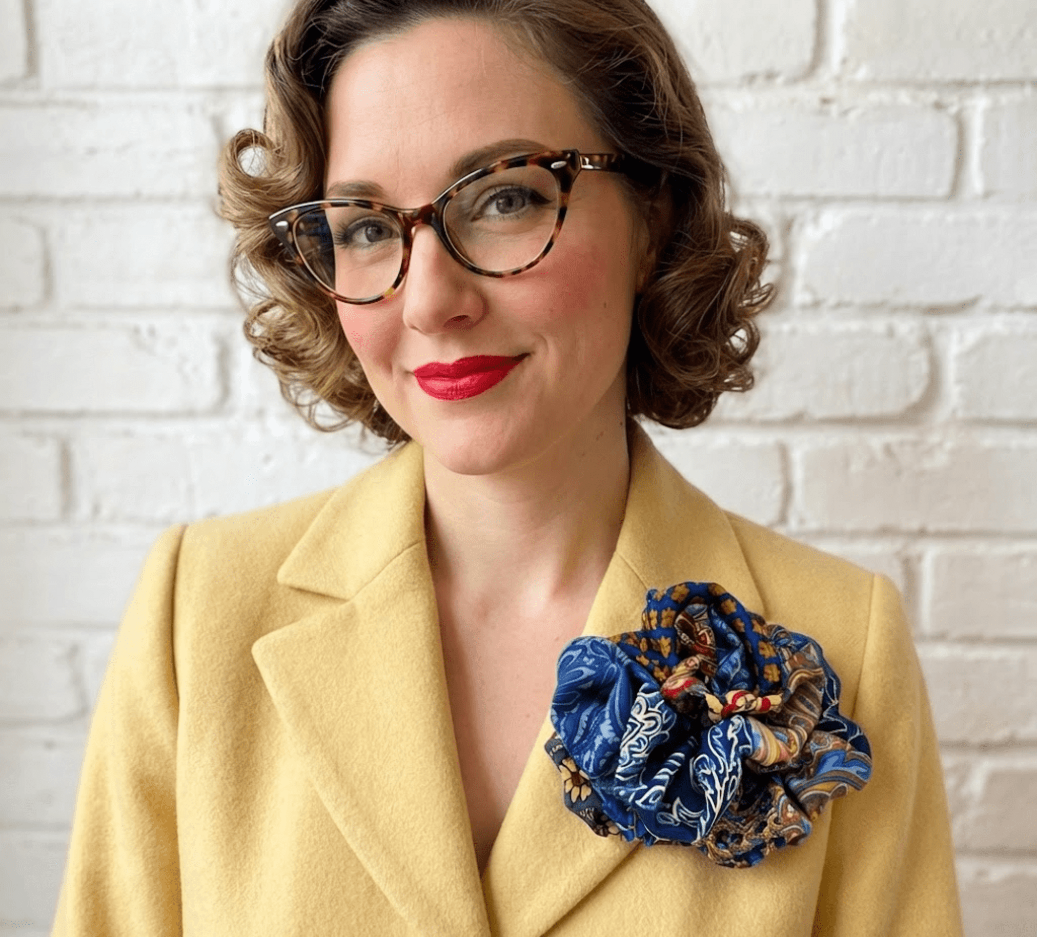 Broche Tocado Pasador Claudette Hecho a Mano - 4