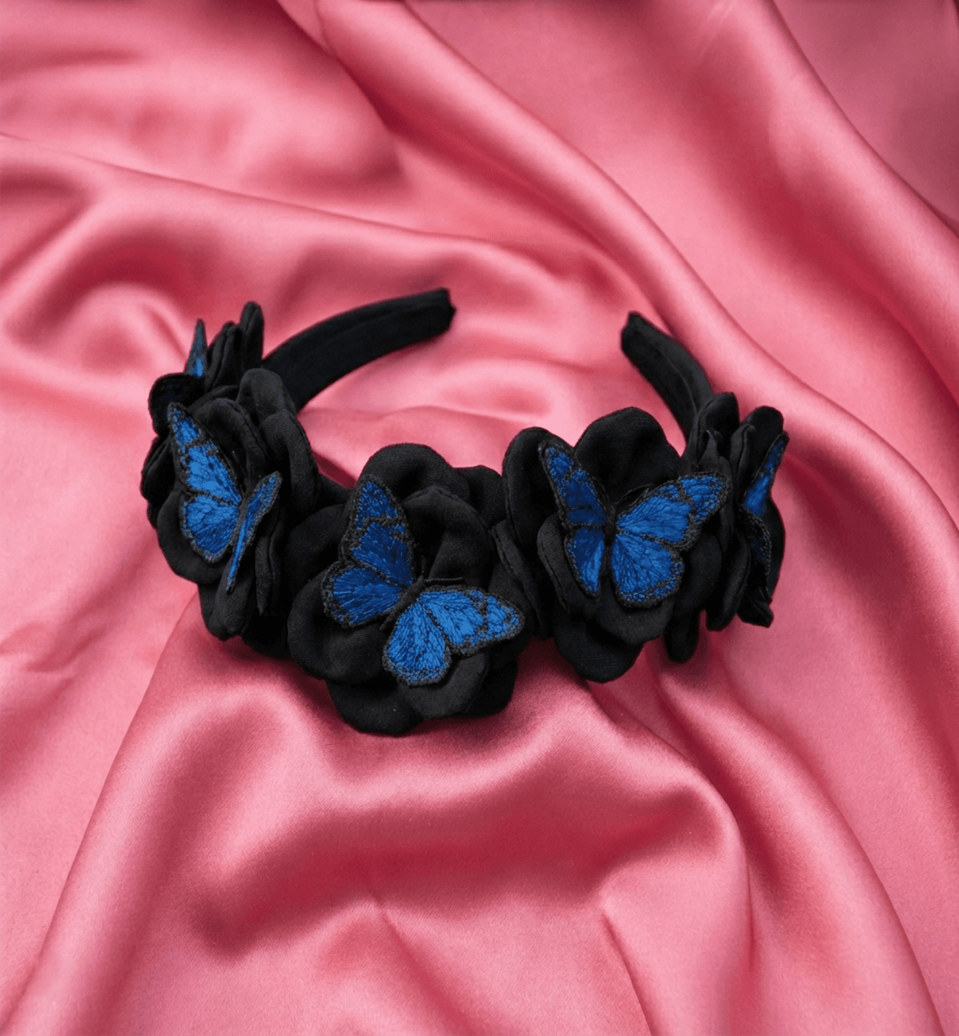 Tocado Diadema Andra Hecho a Mano - 2