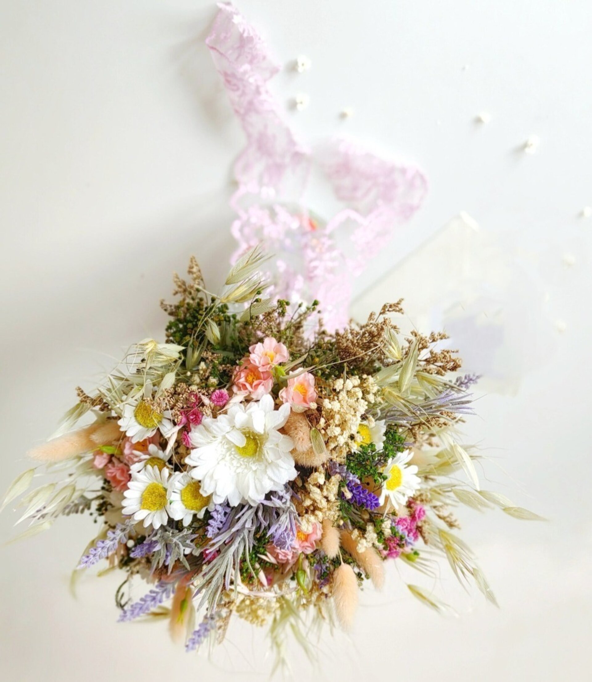 Ramo de Novia Campestre con Flores Primaverales - 5