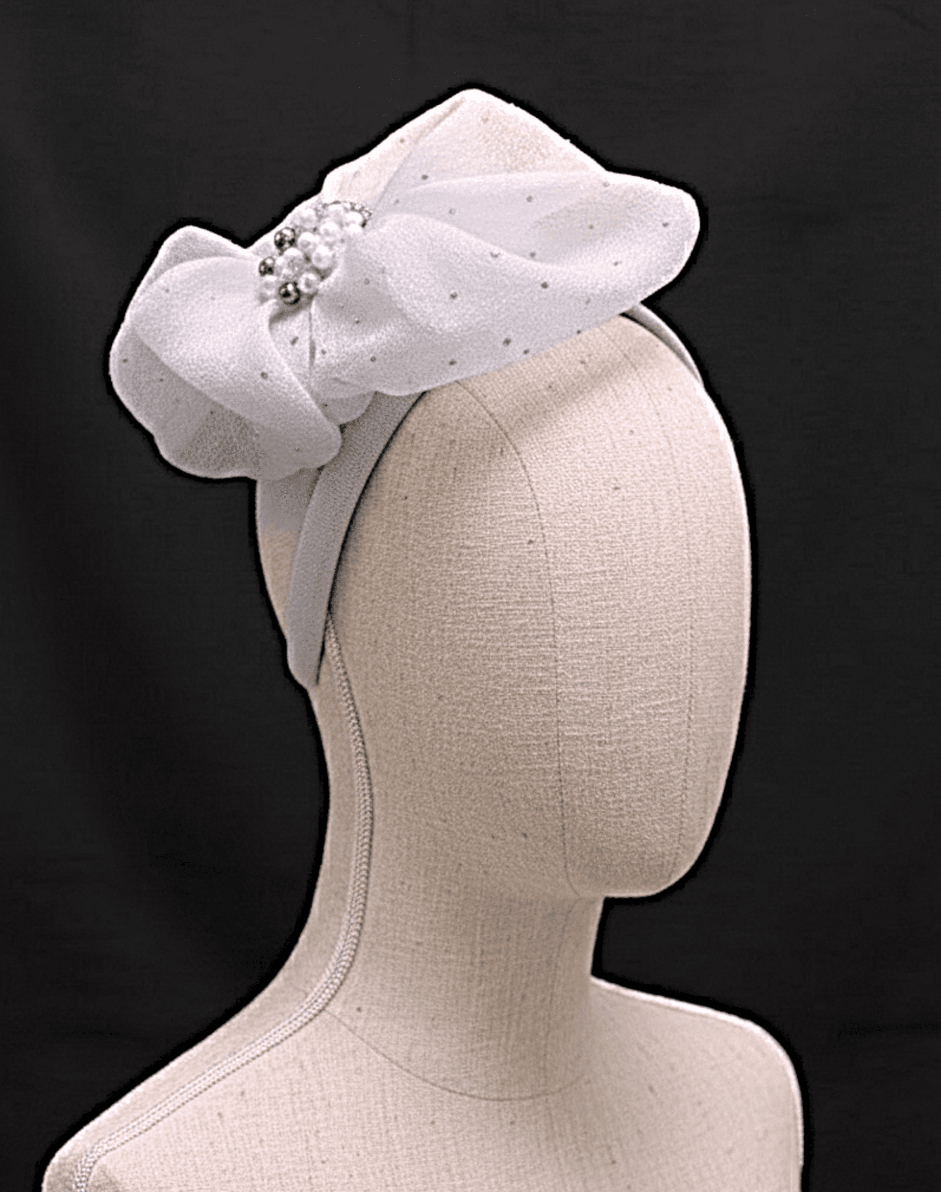 Tocado Diadema Janet  Hecho a Mano - 8