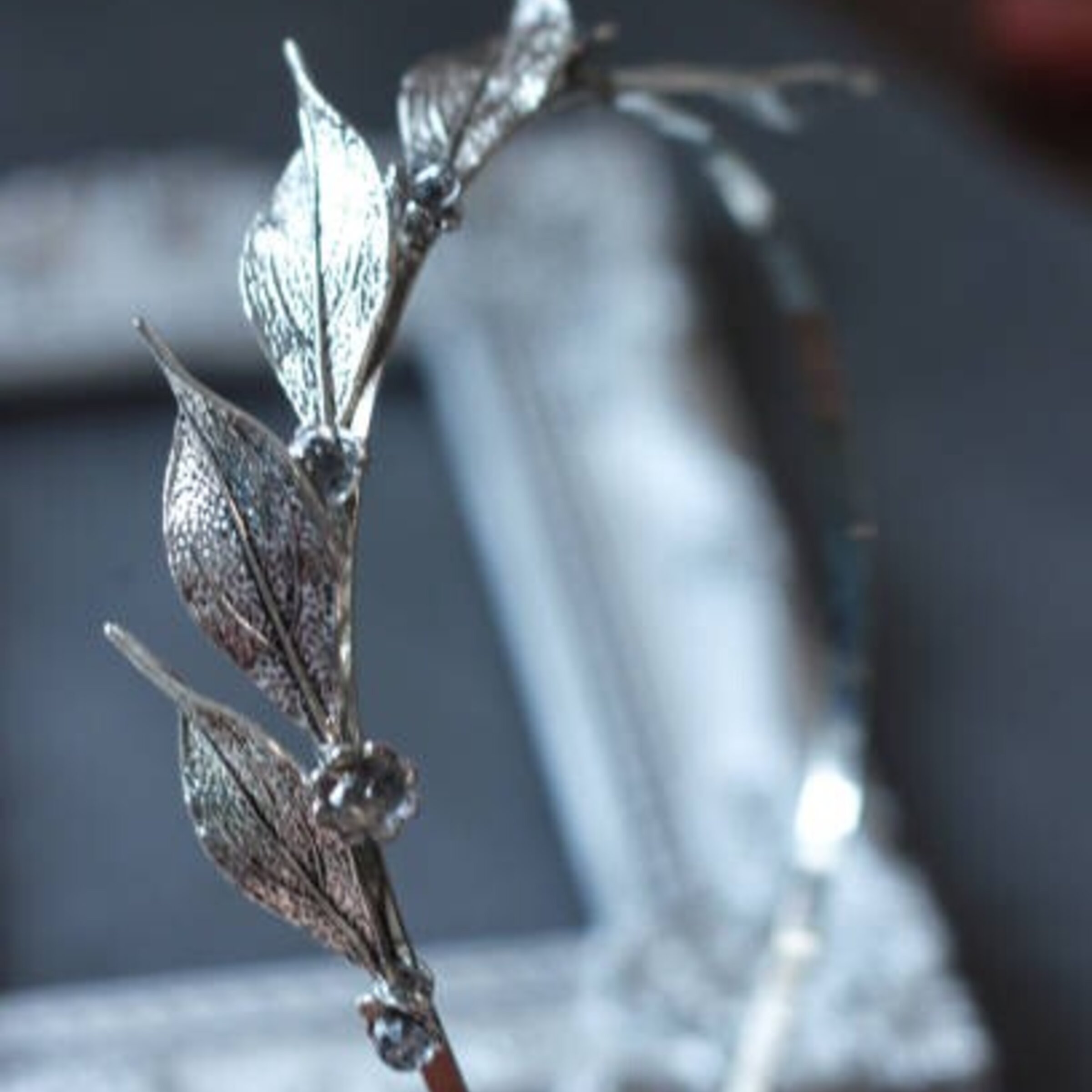 Diadema de Flores Preservadas, Secas y/o de Tela