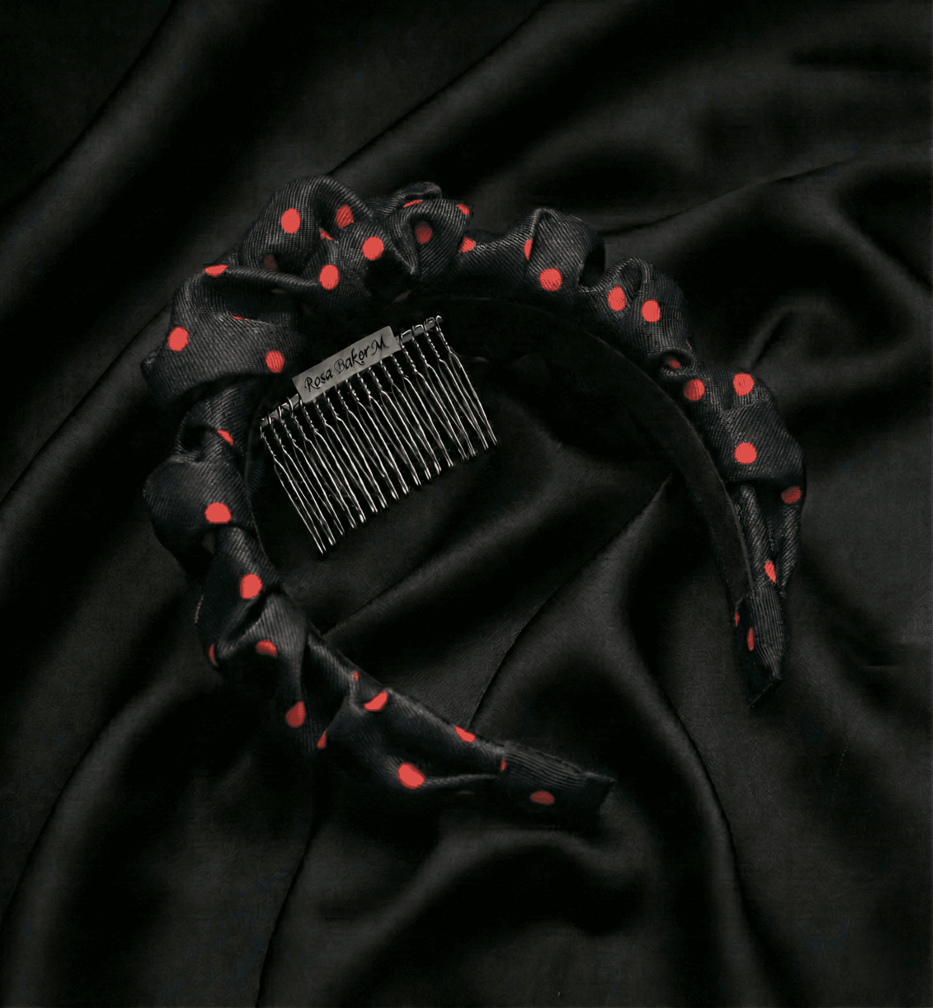 Diadema Tocado Betty Hecha a Mano - 3