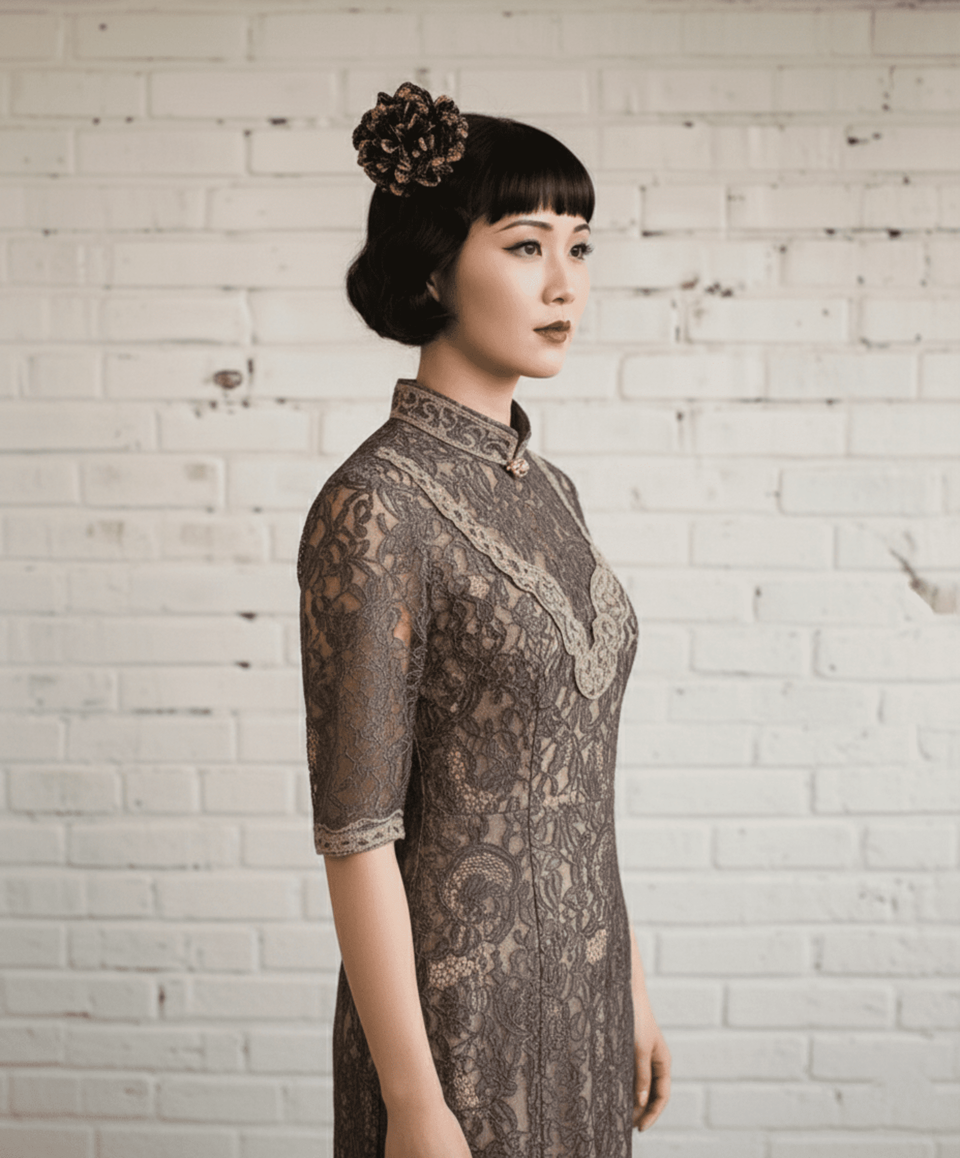 Broche Tocado Pasador Anna May Hecho a Mano - 11